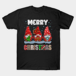 Merry Christmas Gnome Family Funny Xmas Tree Women Men Kids T-Shirt